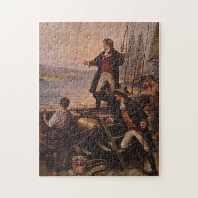 Das Sternenbanner Light Edward Percy Moran Puzzle (Vertikal)