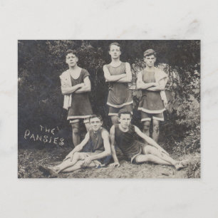Das Stiefmütterchen-Schwimmteam Postkarte