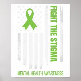 Das Stigma Für Psychische Gesundheitsaufklärung Poster