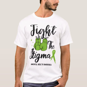 Das Stigma Mental Health Awareness May Green Ribbo T-Shirt
