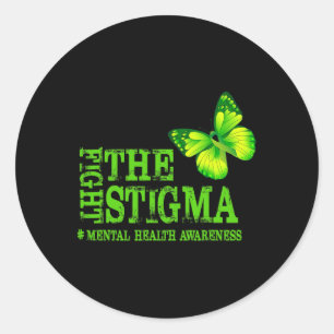 Das Stigma Mental Health Awareness Montag Runder Aufkleber