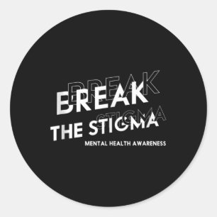 Das Stigma Mental Health Awareness Tank oben durch Runder Aufkleber