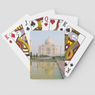 Das stille friedliche Taj Mahal bei Sonnenaufgang Spielkarten