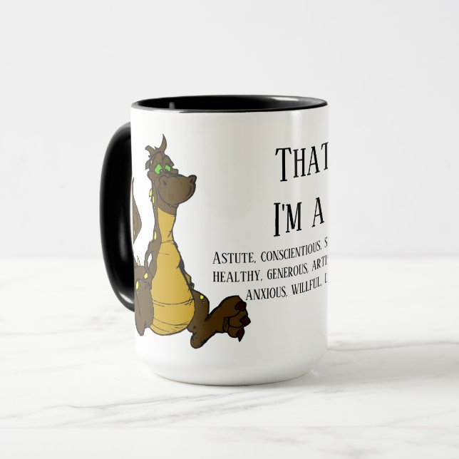 Das stimmt, ich bin Drache! Tasse (Vorderseite Links)