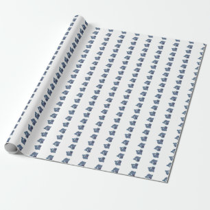 Das Stoff-Siegel bei Zazzle Maskottchen Logo Chara Geschenkpapier