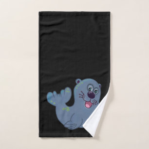 Das Stoff-Siegel bei Zazzle Maskottchen Logo Chara Handtuch