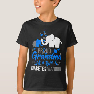Das stolze Oma eines Typ-1-Diabetes-Warrior-Eleps T-Shirt