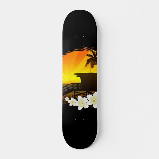 Das Strandleben Skateboard (Vorne)