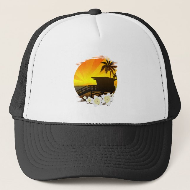 Das Strandleben Truckerkappe (Vorderseite)