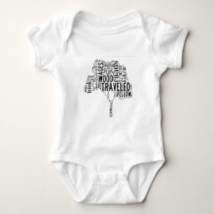 Das Straßen-nicht genommene Wort-Kunst-Shirt Baby Strampler