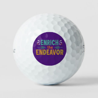 Das Streben bereichern Golfball