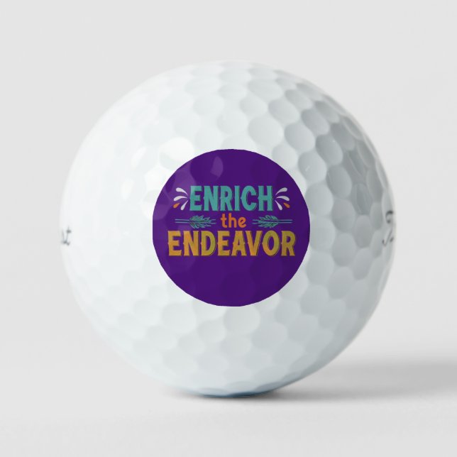 Das Streben bereichern Golfball (Vorderseite)