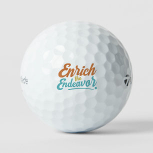Das Streben bereichern Golfball