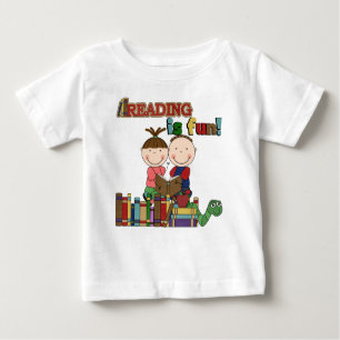 Das Strichmännchen-Kinderablesen ist- Spaß Baby T-shirt