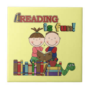 Das Strichmännchen-Kinderablesen ist- Spaß Fliese
