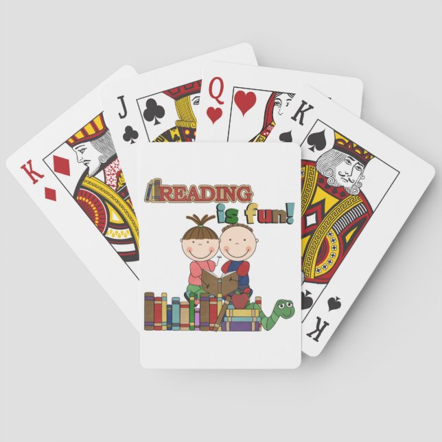 Das Strichmännchen-Kinderablesen ist- Spaß Spielkarten (Rückseite)