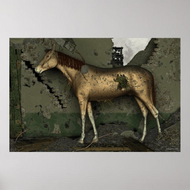 Das Strohpferd Poster (Vorne)