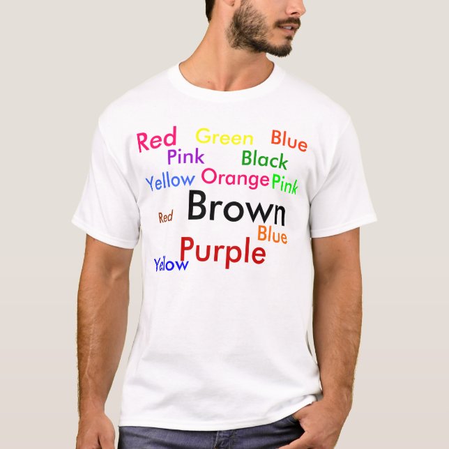 Das Stroop Test-T-Shirt - Monsieur T-Shirt (Vorderseite)