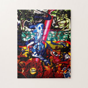 das Stück des einzigartigen Kollektors des Puzzle