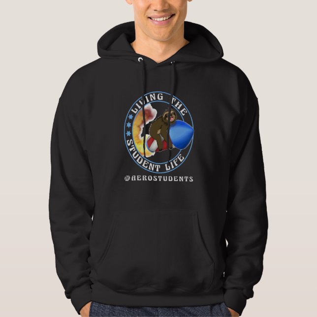 Das Studentenleben - Luft- und Raumfahrttechnik Hoodie (Vorderseite)
