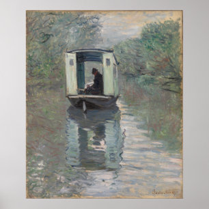 Das Studio-Boot (Le Bateau-atelier)   Claude Monet Poster