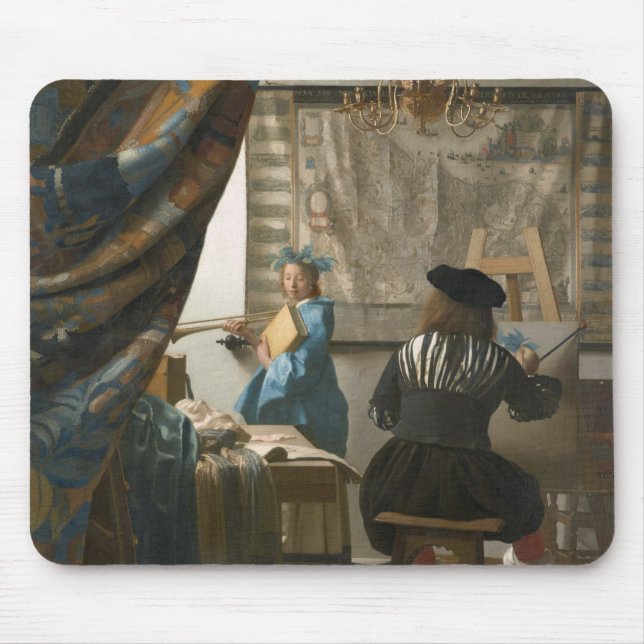 Das Studio des Künstlers, c.1665-66 (Öl auf Mousepad (Vorne)
