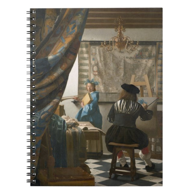 Das Studio des Künstlers, c.1665-66 (Öl auf Notizblock (Vorderseite)