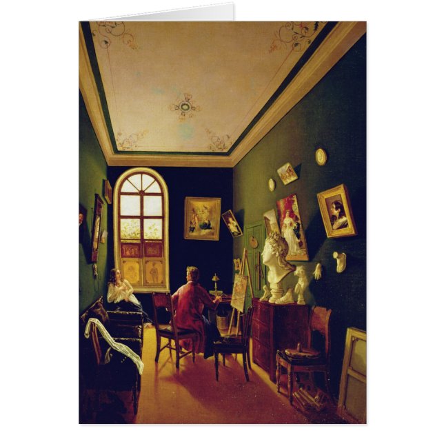 Das Studio des Malers, 1843 (Vorne)