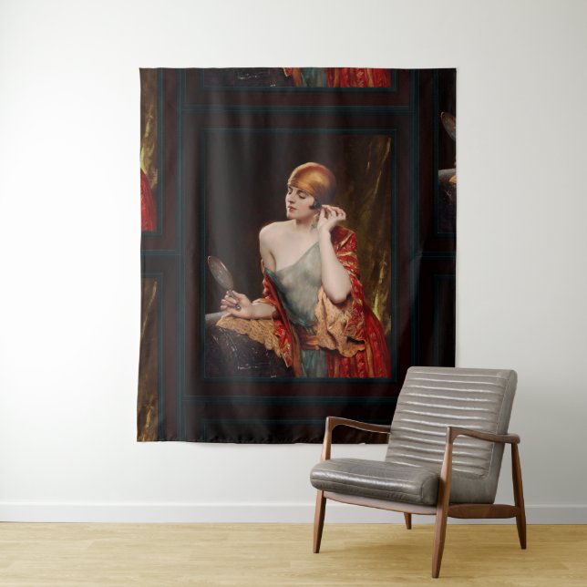 Das Studio Mirror von Albert Henry Collings Wandteppich (Beispiel)