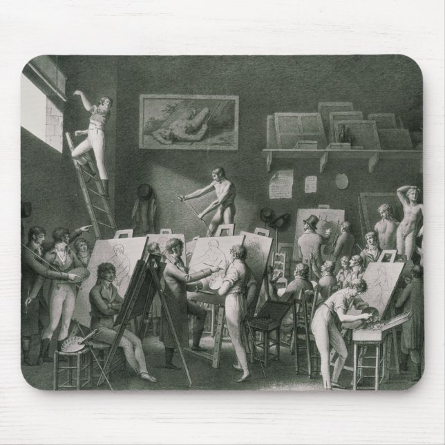 Das Studio von Jacques Louis David Mousepad (Vorne)