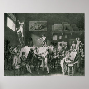 Das Studio von Jacques Louis David Poster