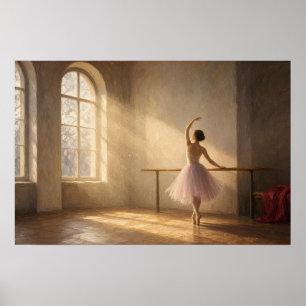 Das Studiofenster-Ballerina-Plakat Poster