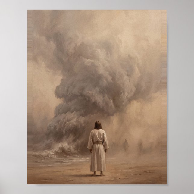 Das Sturm-Kunst-Vintage-Gemälde Poster (Vorne)
