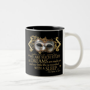 Das Sturm-Zitat (Goldversion) Zweifarbige Tasse