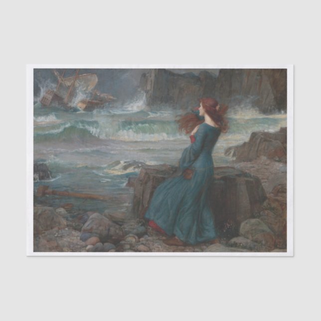 Das stürmische Debutblatt Seidenpapier (Vorderseite)