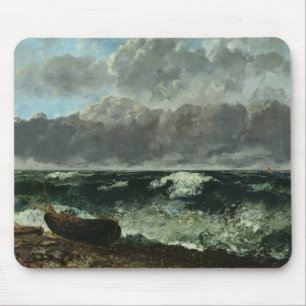Das stürmische Meer oder, die Welle, 1870 Mousepad