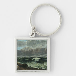 Das stürmische Meer oder, die Welle, 1870 Schlüsselanhänger