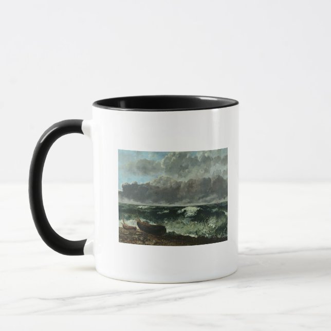 Das stürmische Meer oder, die Welle, 1870 Tasse (Links)