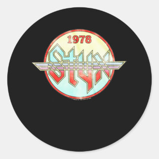 Das STYX Band Top Geschenk für Musikliebhaber für Runder Aufkleber