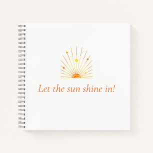 Das Sun Shine Notebook lassen Notizbuch