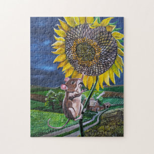 Das Sunflower Summit Gemälde von Alfred Fox Puzzle