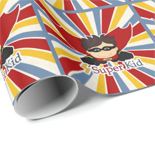 Das Super Kid Comic Buch für Jungen Geschenkpapier