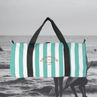 Das Surf Club Wappen Aquamarin Cabana Strip Monogr