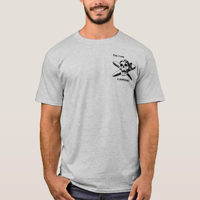 "das" surfpirate Shirt (Vorderseite)