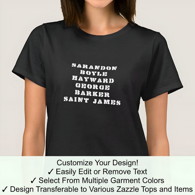 Das Susan-T-Shirt personalisiert einen beliebigen  T-Shirt (Von Creator hochgeladen)