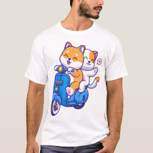 Das süße Shiba-Paar T-Shirt