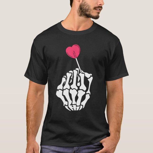 Das süßeste Herz Lolly Candy Heart Funny Valenti T-Shirt (Vorderseite)