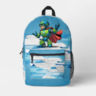 das süßeste kleine Roboterdesign Bedruckter Rucksack