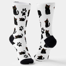 Das süßeste schwarze Katzensocken-Geschenk für Kat