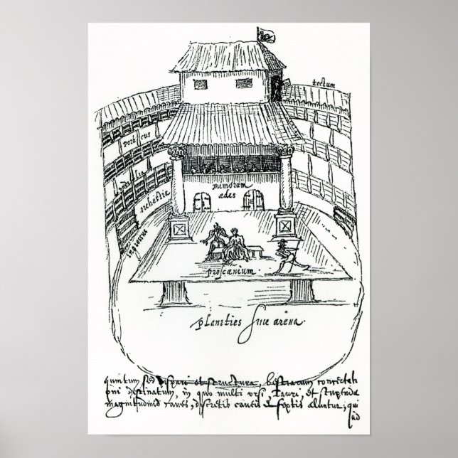 Das Swan Theater, Southwark Poster (Vorne)